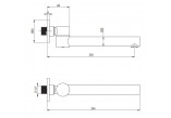 Deante Cascada spout bath-basin składana chrome