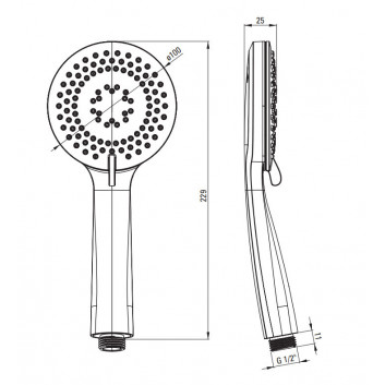 Deante Kitchen faucet with pull-out spray