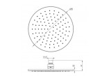 Shower head Deante Floks fi 300mm steel- sanitbuy.pl
