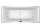 Bathtub rectangular Riho Still Square 170x75cm with hydromassage BLISS, left + white