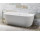 Bathtub wallmounted freestanding Corsan E029 Mono 170 cm z finishm złotym