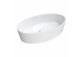 Countertop washbasin Omnires Cadence M+, 62x42cm, without overflow, white shine
