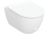 Set wiszącej miski wc Geberit Acanto, ukryte mocowania, z techniką spłukiwania TurboFlush, with coating KeraTect, with seat toilet wolnoopadającą - white