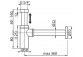 Siphon umywalkowy Ravak, meblowy