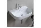 Wall-hung washbasin lub countertop Scarabeo Teorema, 41x35cm, z overflow, white