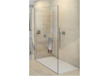 Corner shower cabin square Huppe Classics 2 Gold Edition, 90x90cm, door sliding two-piece, Anti-Plaque, profil gold