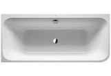 Bathtub Duravit Happy D.2 corner left 180x80 cm, with integrated cover acrylicową i stelażem - white