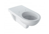 Hanging bowl WC Geberit Selnova Comfort, washdown model, długa 70x35,5 cm, z krawędzią, bez barier - white