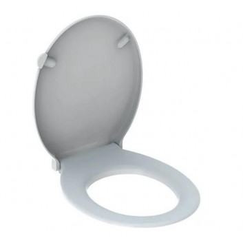 Hanging bowl WC Geberit Selnova Comfort, washdown model, długa 70x35,5 cm, z krawędzią, bez barier - white