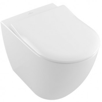 Bowl standing Villeroy&Boch Subway 2.0, bez kołnierza, 37x56 cm, drain poziomy, white- sanitbuy.pl