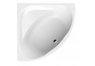 Corner bathtub Sanplast WS/Luxo acrylic 145x145 cm, symmetric - white