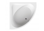 Corner bathtub Sanplast WS/Luxo acrylic 145x145 cm, symmetric - white
