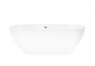 Bathtub freestanding Corsan E042 Reno 170 cm z wykończeniem chrome - white