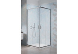 Brilis Alienta C 80x80x190 square cabin, glass transparent, profil chrome