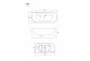 Bathtub wallmounted freestanding Corsan Mono 160 cm z wykończeniem chrome - white