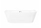 Bathtub wallmounted freestanding Corsan Mono 170 cm z wykończeniem black - white