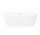 Bathtub wallmounted freestanding Corsan Mono 150cm z szeroką krawędzią i wykończeniem whitem - white