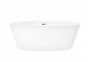 Bathtub freestanding Corsan Salina 170 cm z wykończeniem whitem - white