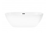 Bathtub freestanding Corsan Olvena 170 cm z wykończeniem chrome - white
