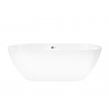 Bathtub freestanding Corsan Reno 170 cm z wykończeniem whitem - white