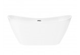 Bathtub freestanding Corsan Reno 170 cm z wykończeniem chrome - white