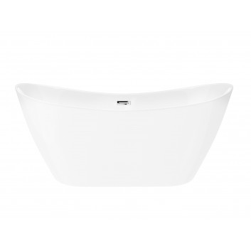 Bathtub freestanding Corsan Reno 170 cm z wykończeniem chrome - white