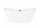 Bathtub freestanding Corsan Nauti 160 cm z wykończeniem chrome - white