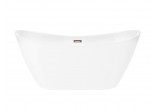 Bathtub freestanding Corsan Nauti 170 cm z wykończeniem złotym - white