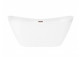 Bathtub freestanding Corsan Nauti 170 cm z wykończeniem złotym - white