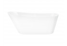 Bathtub freestanding Corsan Estella 170 cm z wykończeniem black - white