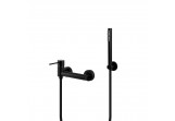 Shower set Corsan Lugo black mixer with handset shower