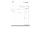 Mixer freestanding Corsan Lugo chromeowana with swivel spout