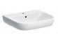 Geberit Smyle Washbasin, B60cm, H16.5cm, T48cm, z overflow, with tap hole