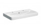 Geberit Smyle Square Washbasin, B90cm, H16.5cm, T48cm, z overflow, without tap hole