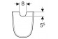 Geberit Smyle Square Semipedestal, B22.5cm, H32.5cm, T30cm
