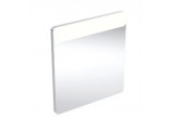 Geberit Option Square Podświetlane mirror, B40cm, H80cm, T3.2cm, lighting u góry, Aluminium szczotkowane