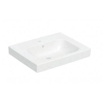 Geberit Modo Washbasin kompaktowa, B50cm, H15.5cm, T40cm, z overflow, with tap hole