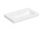 Geberit Modo Washbasin, B60cm, H15.5cm, T48.5cm, z overflow, with tap hole