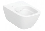 Geberit Smyle Square Hanging bowl WC, washdown model, 35x54cm, ukryte mocowania, Rimfree