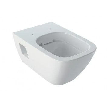 Geberit Smyle Square Hanging bowl WC, washdown model, B35cm, H33cm, T49cm, short, Rimfree