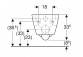 Geberit Smyle Square Hanging bowl WC, washdown model, B35cm, H33cm, T49cm, short, Rimfree