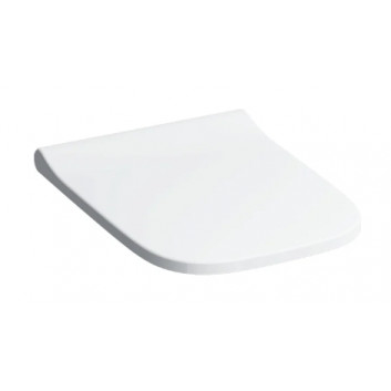 Geberit Smyle Square Toilet seat, fixing z góry, wolne opadanie, zachodząca cover deski toilet, slim design