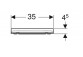 Geberit Smyle Square Toilet seat, fixing od góry, wolne opadanie, z wypinanymi zawiasami, zachodząca cover deski toilet