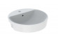 Geberit Variform Washbasin częściowo drop in, round, D50cm, H18.5cm, z overflow, with tap hole