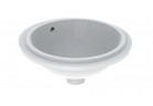 Geberit Variform Under-countertop washbasin, round, 33cm, z overflow, without tap hole