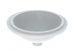 Geberit Variform Under-countertop washbasin, round, 33cm, without overflow, without tap hole