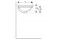 Geberit Variform Under-countertop washbasin, oval, B49.5cm, H18cm, T42cm, z overflow, without tap hole