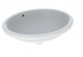 Geberit Variform Under-countertop washbasin, oval, B49.5cm, H18cm, T42cm, z overflow, without tap hole