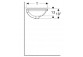 Geberit Variform Under-countertop washbasin, oval, B49.5cm, H18cm, T42cm, z overflow, without tap hole