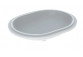 Geberit Variform Under-countertop washbasin, eliptyczna, B62.5cm, H18cm, T49cm, z overflow, without tap hole